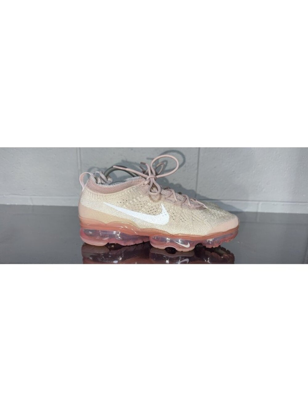 Nike Air VaporMax 2023 Flyknit Oatmeal Pearl Pink Womens Running Shoes Size 10